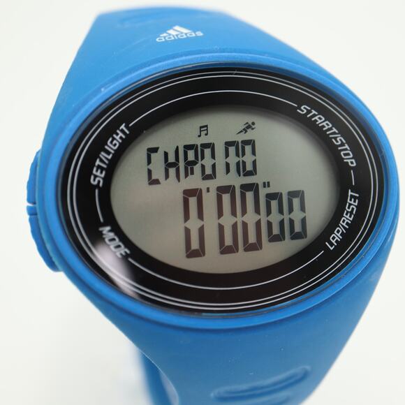 Adidas Mens Blue Digital Sport 49mm Watch Alarm Chrono Timer with New Battery - Picture 10 of 15
